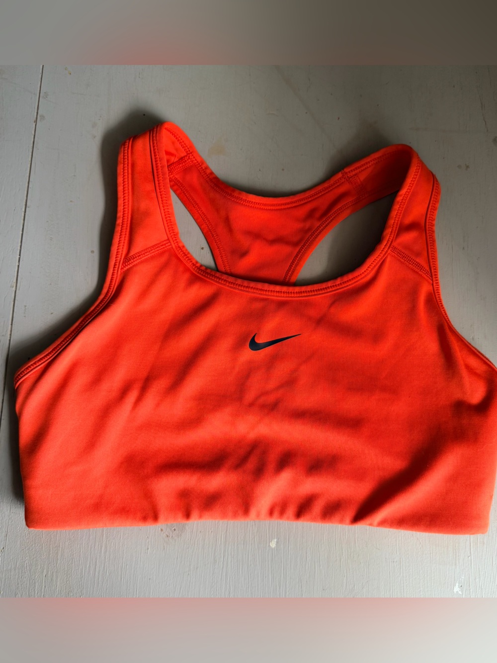 Nike Women’s Bright Orange Racerback Sports Bra
